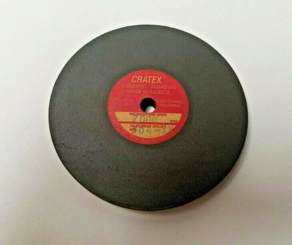 CRATEX 304-XF 3" Diam x 1/4" Hole x 1/4" Thick EXTRA FINE GREY Grinding Wheel Free Shipping