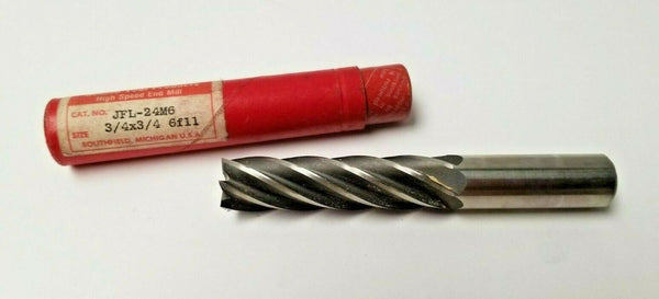 QUINCO TOOL PRODUCTS HSS End Mill JFL-24M6 3/4 6 Flutes Brand New