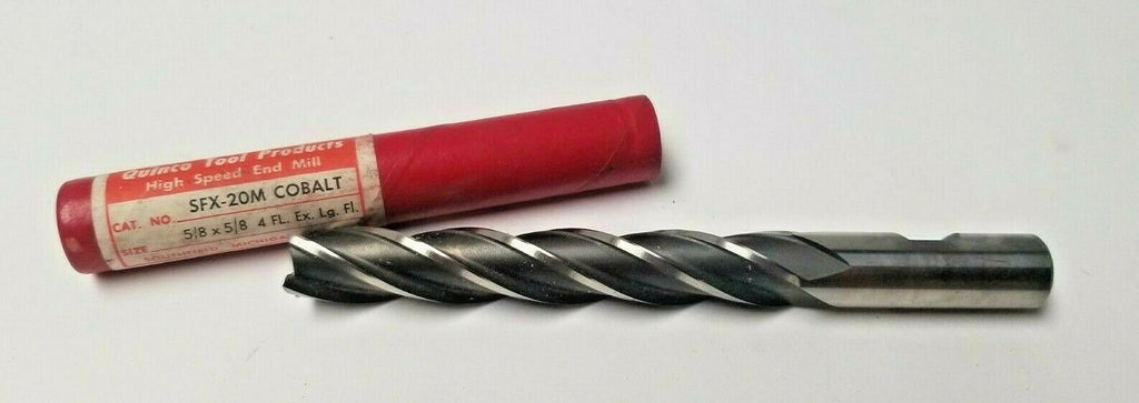 QUINCO TOOL PRODUCTS 5/8 HSS End Mill SFX-20M Cobalt 4 Flutes Brand New