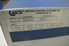 Motion Control Systems LA-60 Air Bearing Spindle Control System Model LA60RM