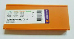 10 Pcs CARBOLOY VCMT 160408-MU CU25 Carbide Inserts Lathe Tools New