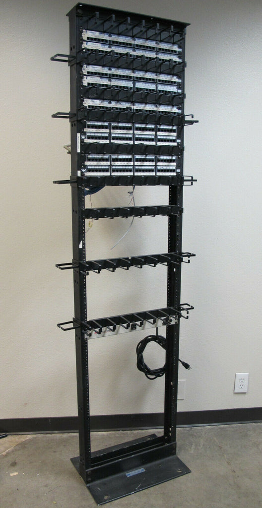 ICC Cat5e Port Communication Server Patch Panels with Mounting Rack Network