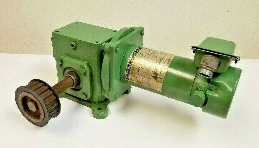 MAGNETEK Electric DC Motor 1/4 HP VARIABLE Speed With STERLING GEAR BOX 50 TO 1