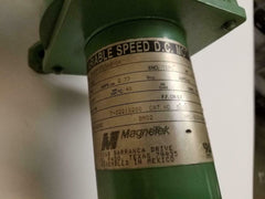 MAGNETEK Electric DC Motor 1/4 HP VARIABLE Speed With STERLING GEAR BOX 50 TO 1