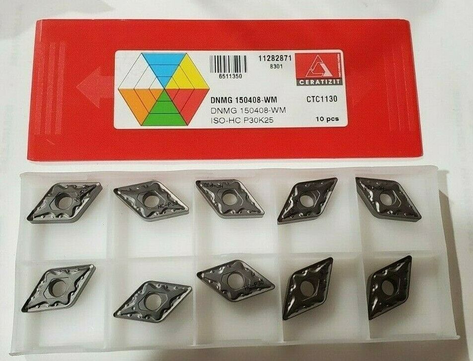 CERATIZIT DNMG 150408-WM ISO-HC P30K25 CTC1130 10 PCS NEW