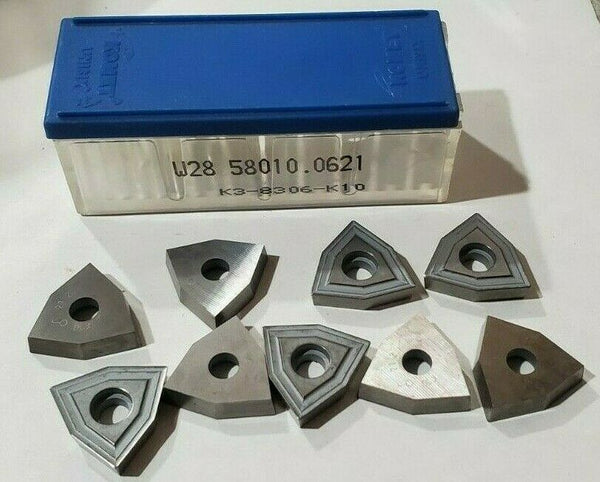 10 Pcs Komet Unisix W28 58910 .0621 K3 8306 K10 Carbide Inserts Cutting Tools