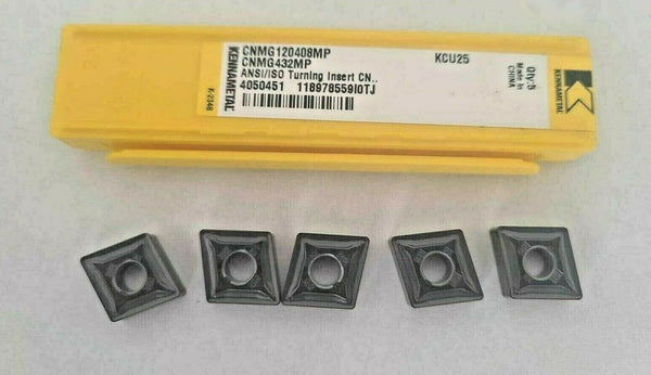KENNAMETAL 5 Pcs CNMG 432 MP KCU25 Carbide Inserts Turning Lathe 120408 MP New