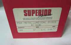 100 Pcs Shur-Kut Superior Abrasives Metallurgical PSA Sanding Disc 5