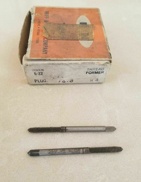 2 Pcs Reiff Nestor R&N ThreadFormer HSS Standard Bott Tap 6-32 H-3 AC 016