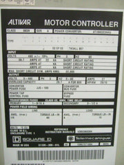 SQUARE D ALTIVAR 8339  Motor Controller Control Power Converter ATV66D23N4U 66