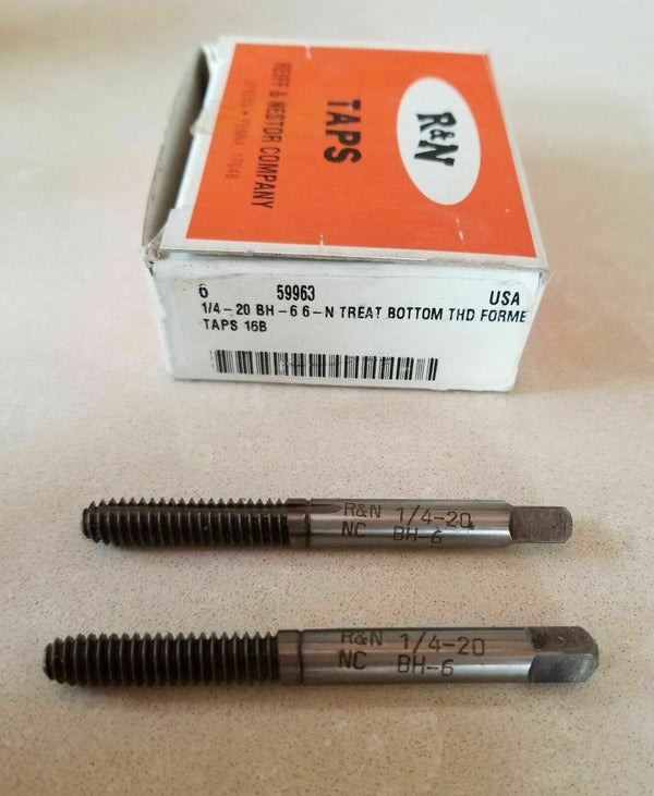 2 Pcs Reiff Nestor R&N ThreadFormer HSS Standard Bott Tap 1/4-20 BH6 6-N Bott