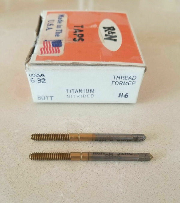 2 Pcs Reiff Nestor R&N ThreadFormer HSS Standard Bott Tap 6-32 H-6 Bott
