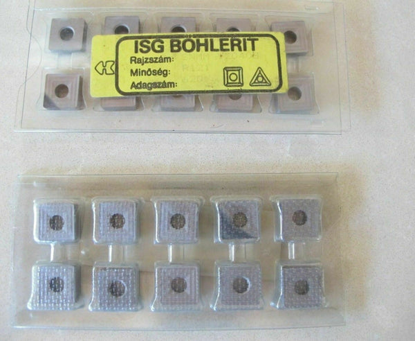 10 Pcs ISG BOHLERIT SNMM 120408 R121 620 Lathe Mill Carbide Inserts Tools New