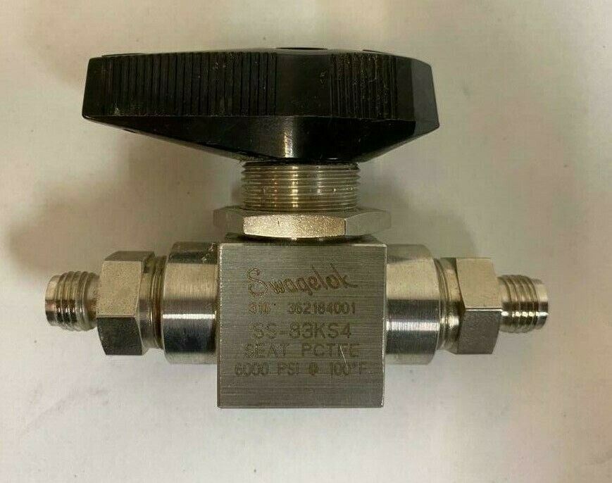 Swagelok SS-83KS4 High Pressure Ball Valve SEAT PCTFE 6000 PSI Stainle