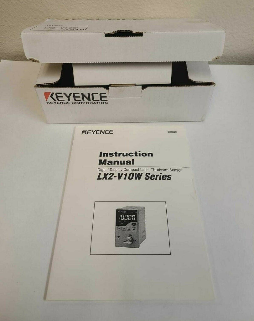 KEYENCE LX2-V10W DIGITAL DISPLAY COMPACT LASER THRUBEAM SENSOR NEW IN BOX