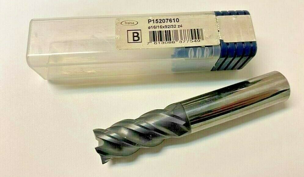 16mm Solid Carbide End Mill 4 Flutes Made by FRAISA
