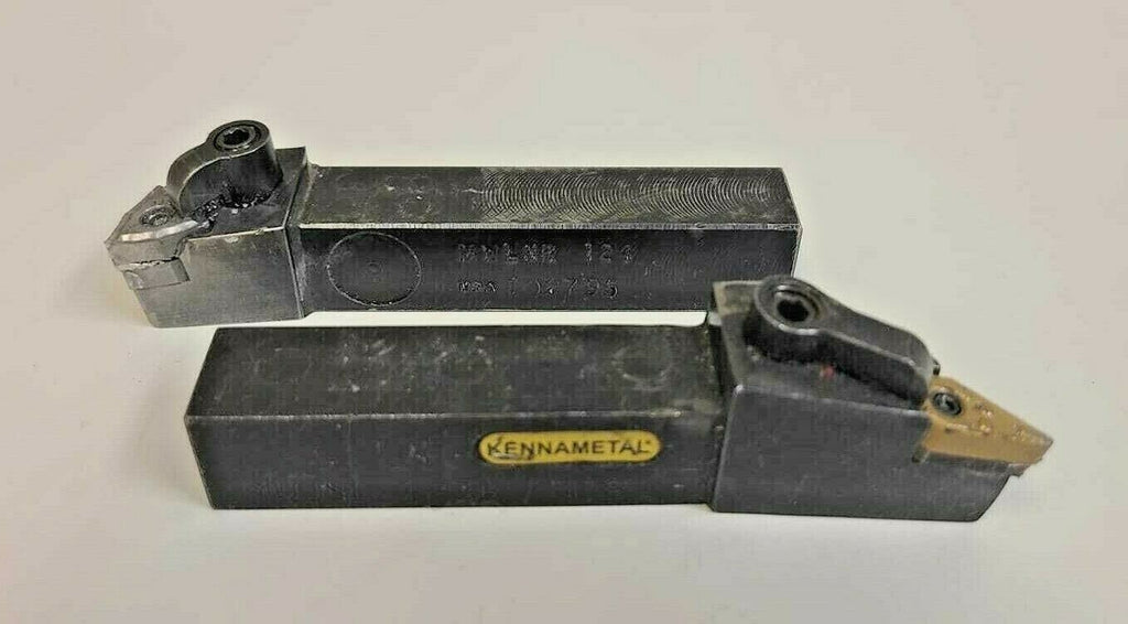 2 Indexable Turning Lathe Tool Holder KENNAMETAL MVJNR 123B SECO MDJNL 12-4B