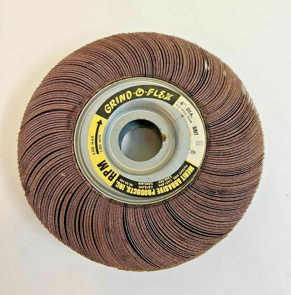 Merit Abrasive Grind-O-Flex 3 Flap Wheels 6" Diameter 320 GRIT XX061