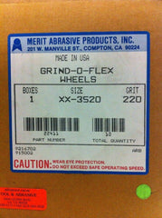 Merit Abrasive 22411 Grind-O-Flex 3 Wheels 220 Grit XX-3520 Size 3-1/2