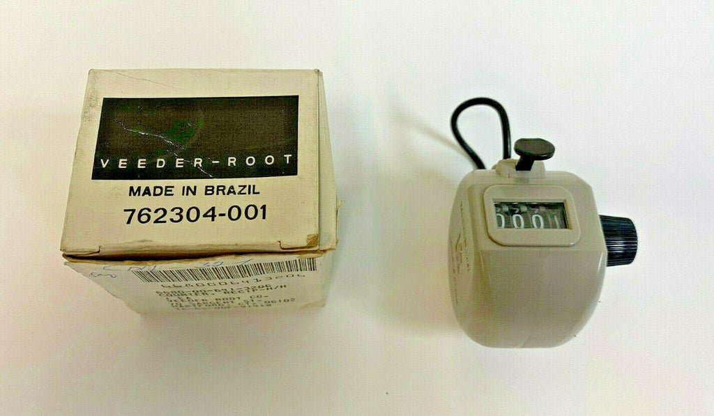 VEEDER ROOT Hand Tally Counter 7623 Series 4 Digits Manual Knob Reset 762304-001