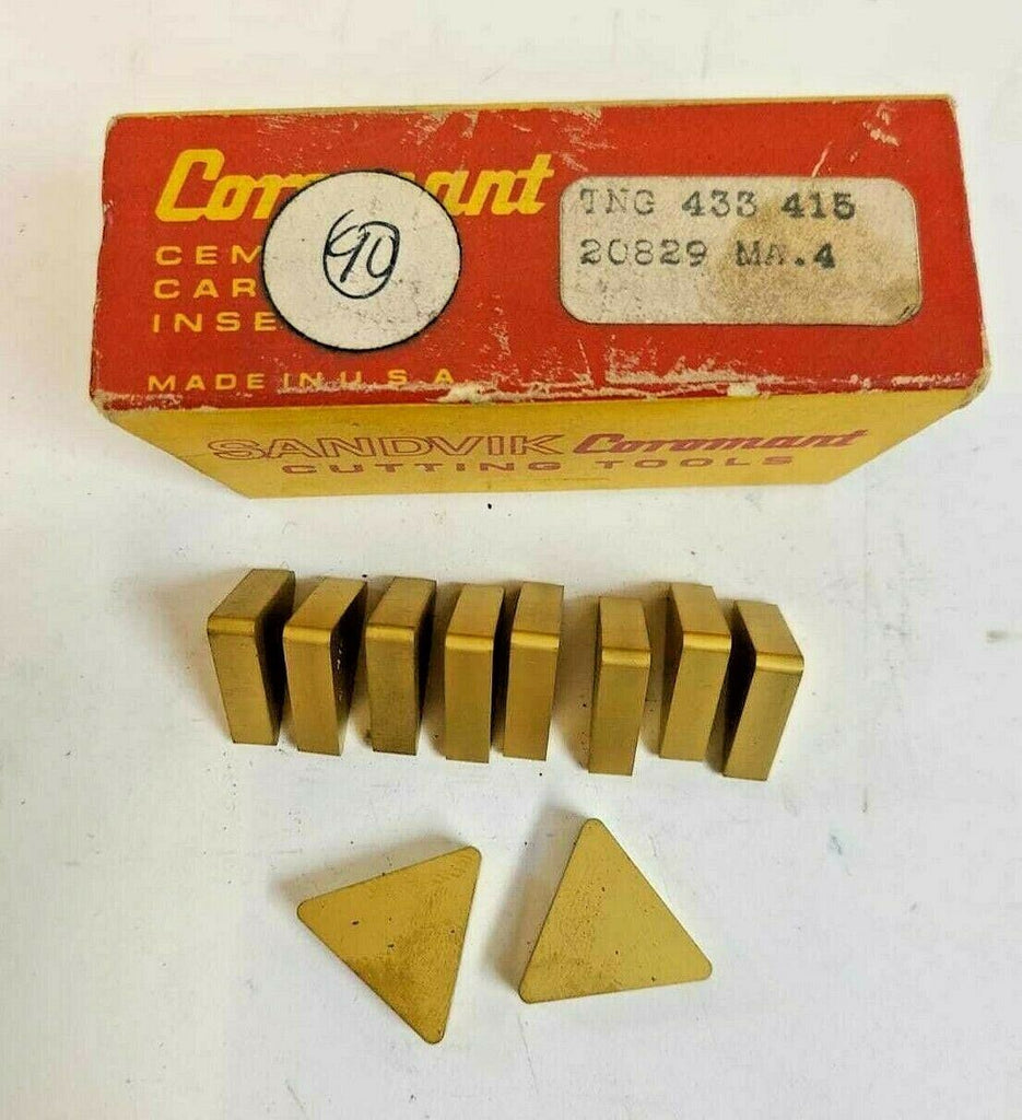 SANDVIK Coromant TNG 433 415 Lathe Carbide Inserts 10 Pcs New
