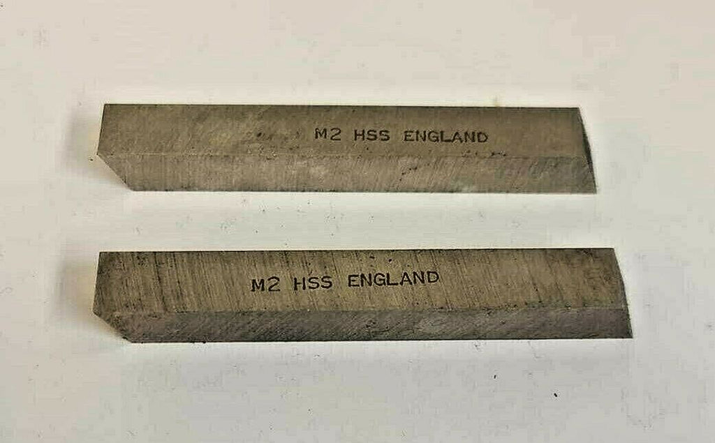 2 M2 HSS 3/8 x 3" Square Lathe Tool Cutting Bits New ENGLAND
