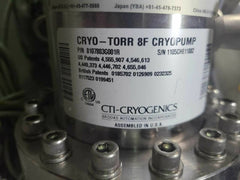 CTI-Cryogenics 8107803G001R Cryo-Torr 8F Cryopump High Vacuum Pump