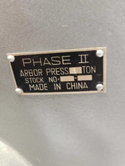 Arbor Press Machine PHASE II