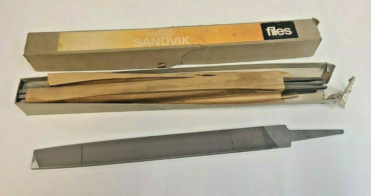 5 Pcs Sandvik 14” Milled Tooth Flat 2nd File #110 Brand New Made in US