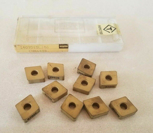 10 Pcs Tungaloy T842 CNMA120412 I409515LJ46 CNMA 433 Lathe Carbide Inserts Gold