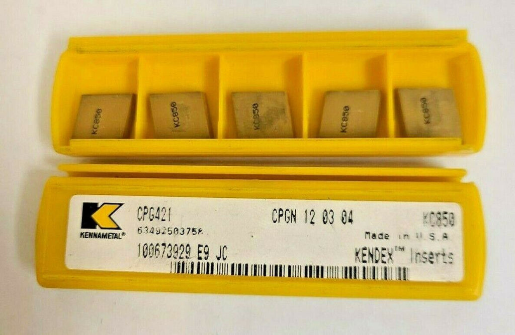 KENNAMETAL 5 Pcs CPG 421 KC850 CPGN 12 03 04 Gold Carbide Inserts Turning Lathe