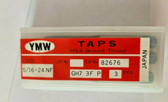3 Pcs New YMW HSS Taps Ground Thread Japan 5/16-24NF GH7 3F P 82676