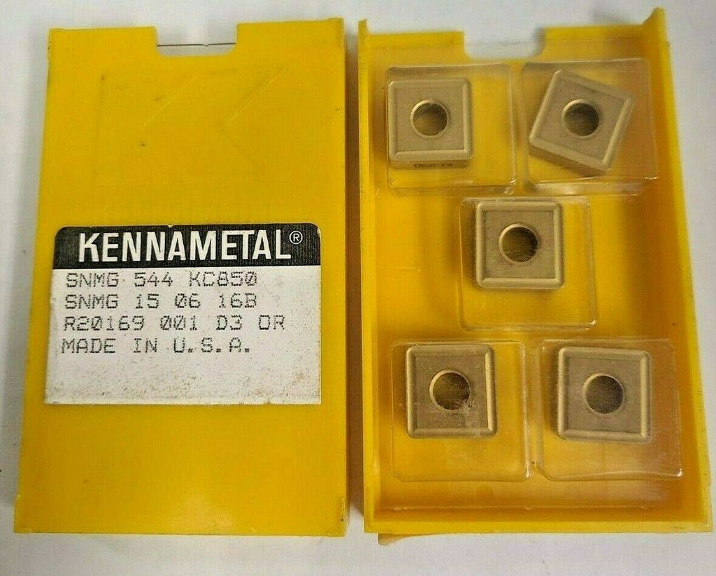 KENNAMETAL 5 Pcs SNMG 544 KC 850 15 06 16B Gold Carbide Inserts Turning Lathe