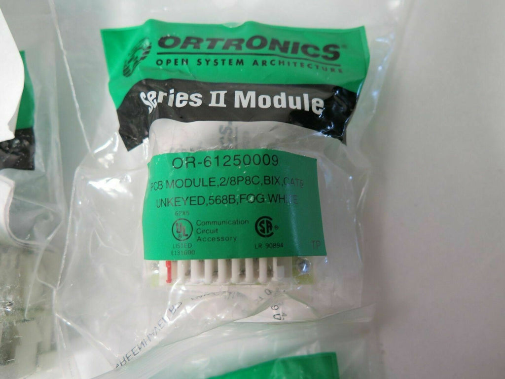 25 Pcs Ortronics Series II Module OR 61250009 PCB 2/8P8BC Fog White Brand New