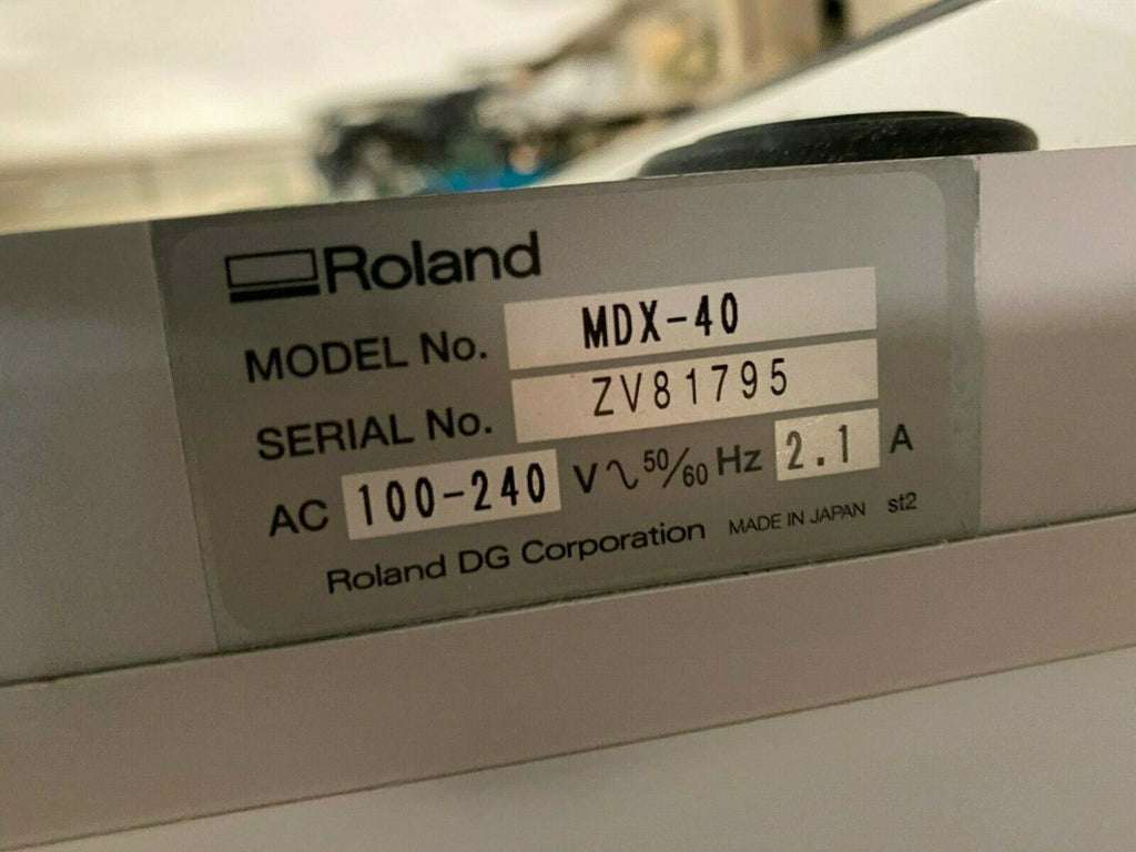 Roland Modela MDX-40 3D Engraver CNC Mill Desktop Benchtop With 4th Ax