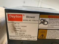 DAYTON 1TDU1 Blower,990 cfm,115/230V,3.66/1.88A