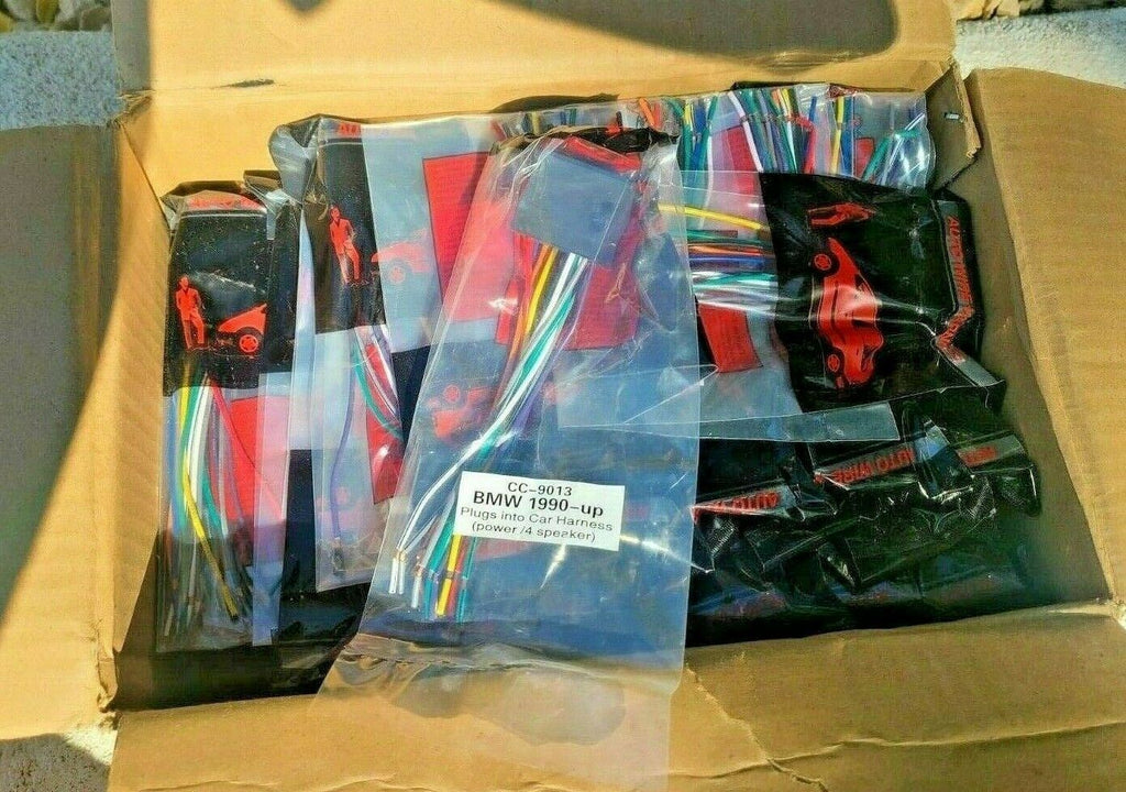 Lot of 1,000 BMW Wire Harness Stereo Install Radio 1990 Up CC-9013 Car Plugs New