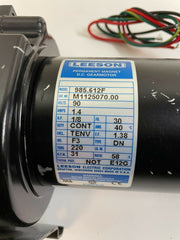 Leeson DC Electric Gear Motor 985.612F Permanent Magnet