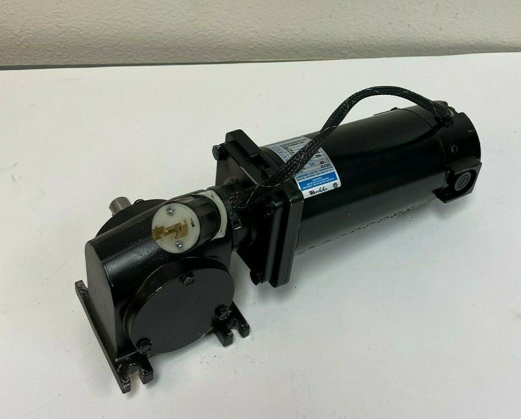 Leeson DC Electric Gear Motor CM34D25NZ10C Permanent Magnet Right Angle 1/4 HP 9