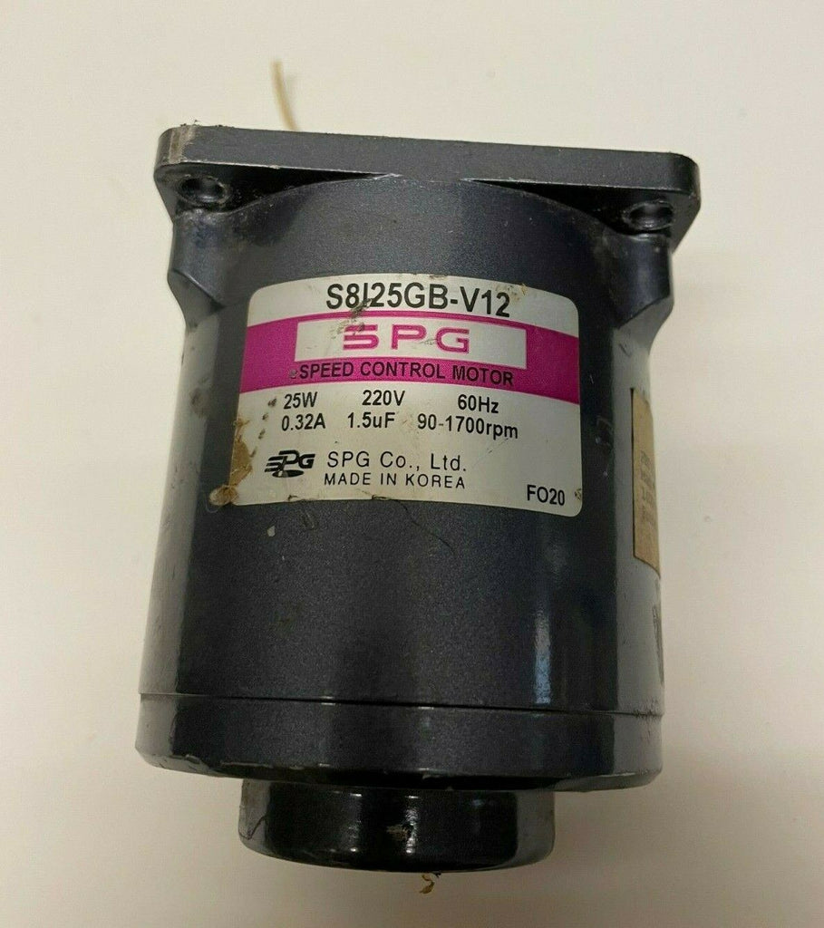 SPG S8I25GB-V12 Speed Control Motor Gear Head 25W 220V 60HZ