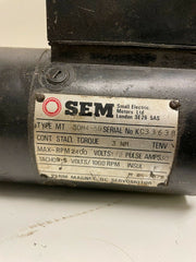 SEM Type: MT30M4-59 DC Servo Motor