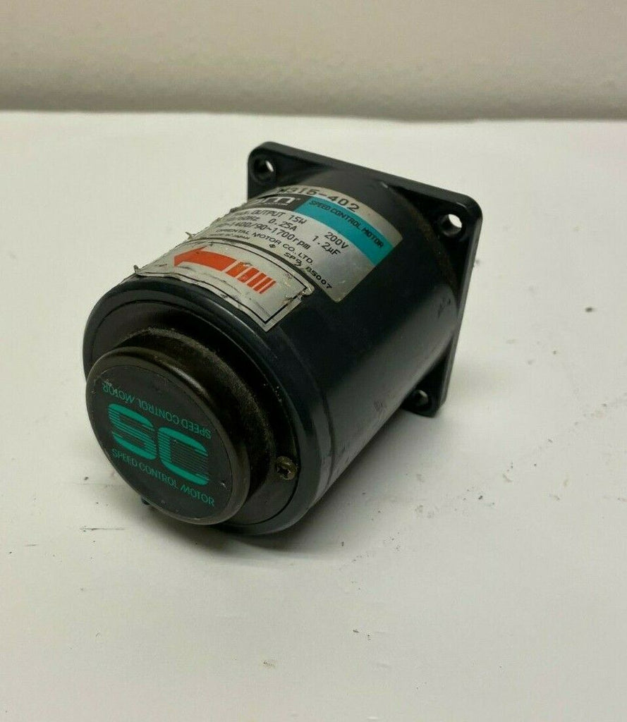 Oriental Motor Speed Control Motor M315-402 200V 50/60 Hz