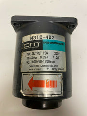 Oriental Motor Speed Control Motor M315-402 200V 50/60 Hz