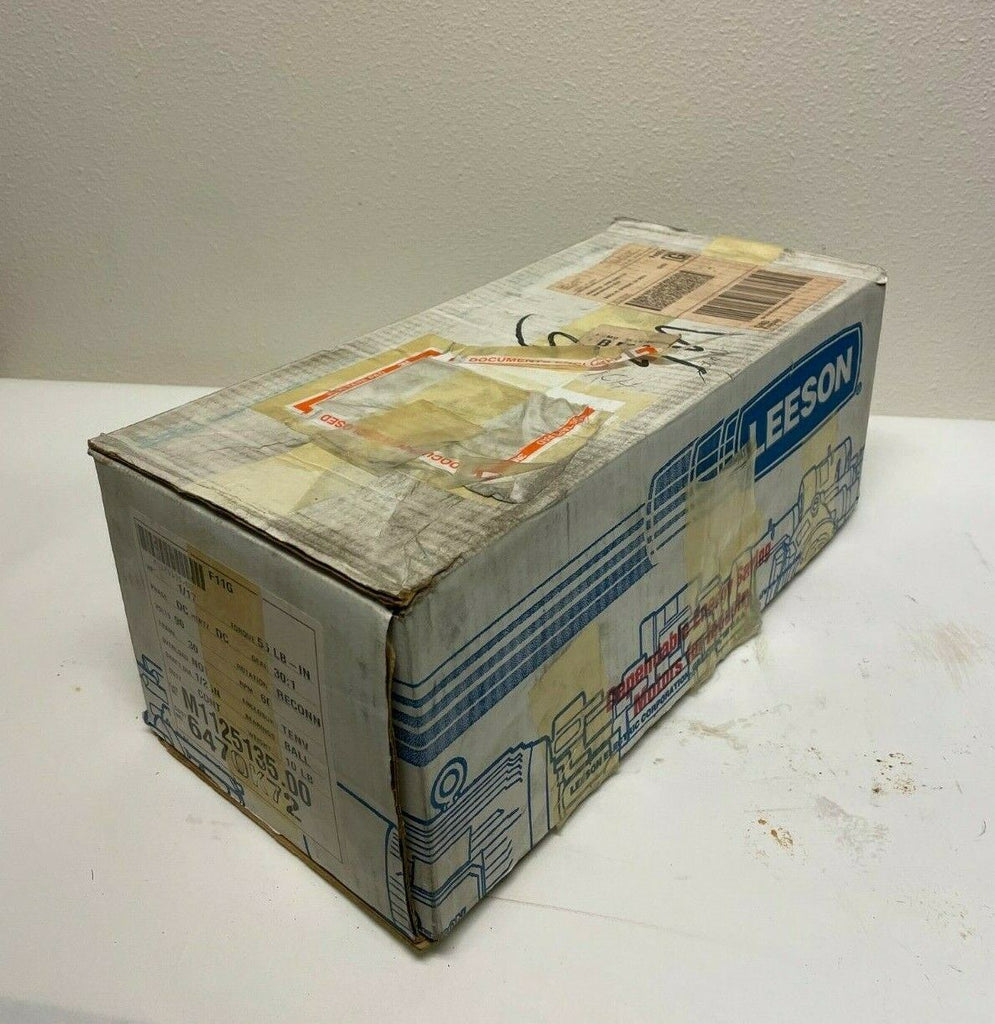 Leeson DC Electric Gear Motor F11G 1/17 HP 90V 30:1 M1125135 New In Box