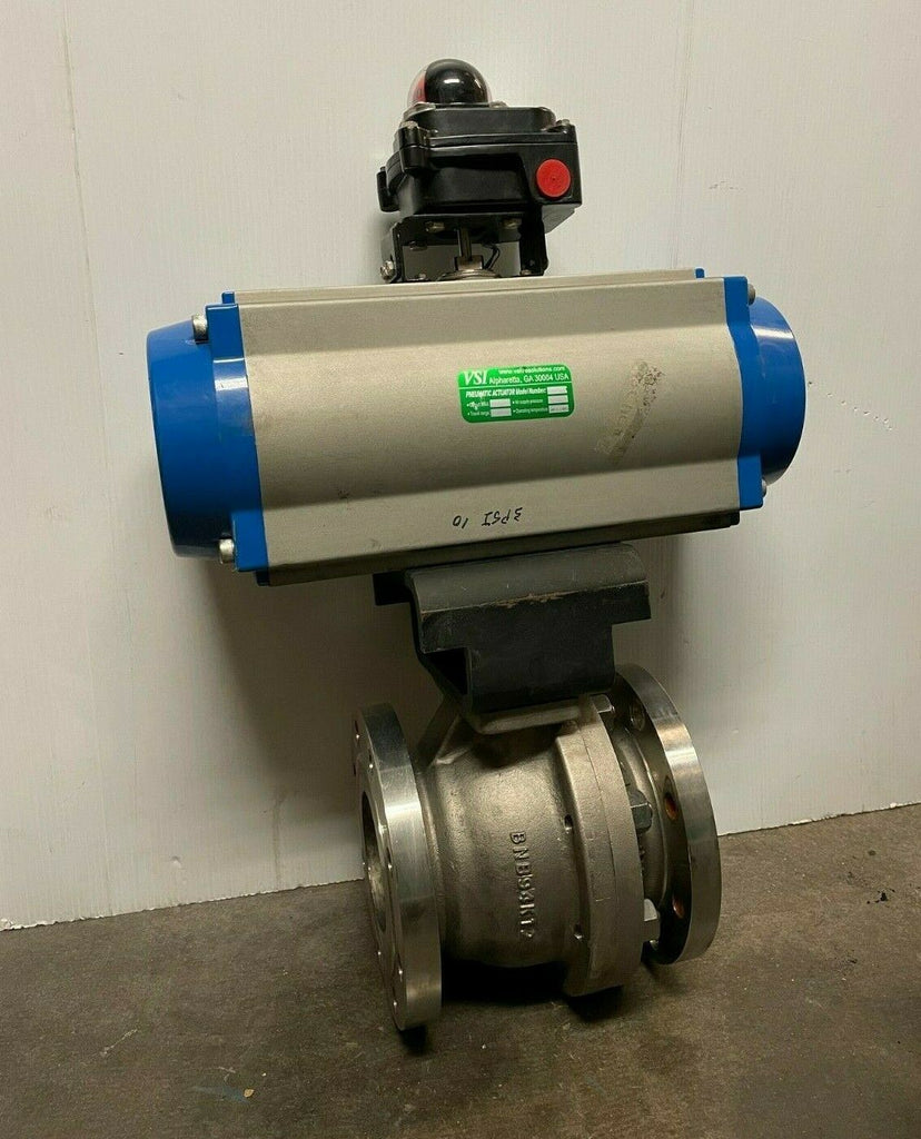 VSI pneumatic actuator C-SR160 with 10 inch Copeland CF8M