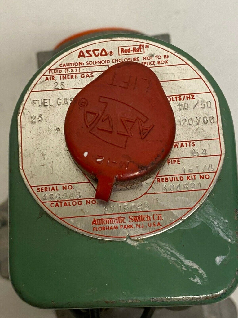 ASCO 104R SOLENOID SHUT OFF VALVE GENERAL PURPOSE
