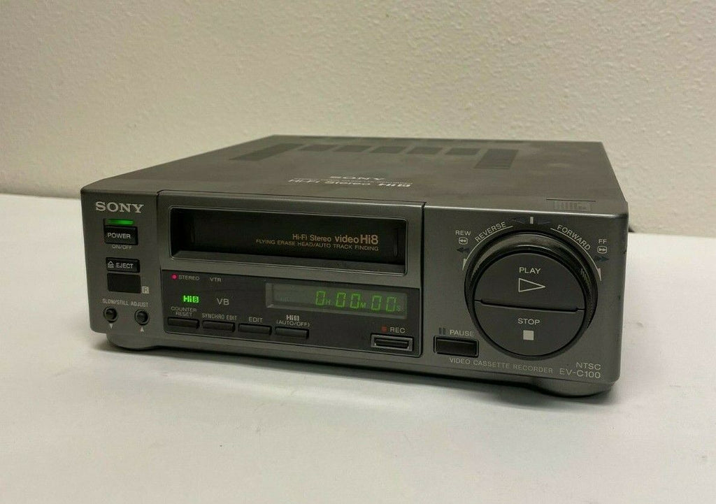 Sony Hi-Fi Stereo Video Cassette Recorder Hi8 NTSC EV-C100