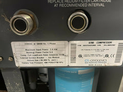 CTI - CRYOGENICS 8200 Compressor P/N 8032550G002 Single Phase 220 Volt