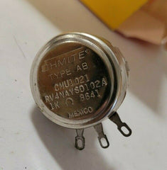 OHMITE CMU1021 RV4NAYSD102A 1K OHM 10% TOL Potentiometer Type AB 8641