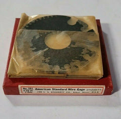 American Standard Wire Gage No. 281 Diameter Range 0 to 36 Starrett USA 2 in Box Free Shipping